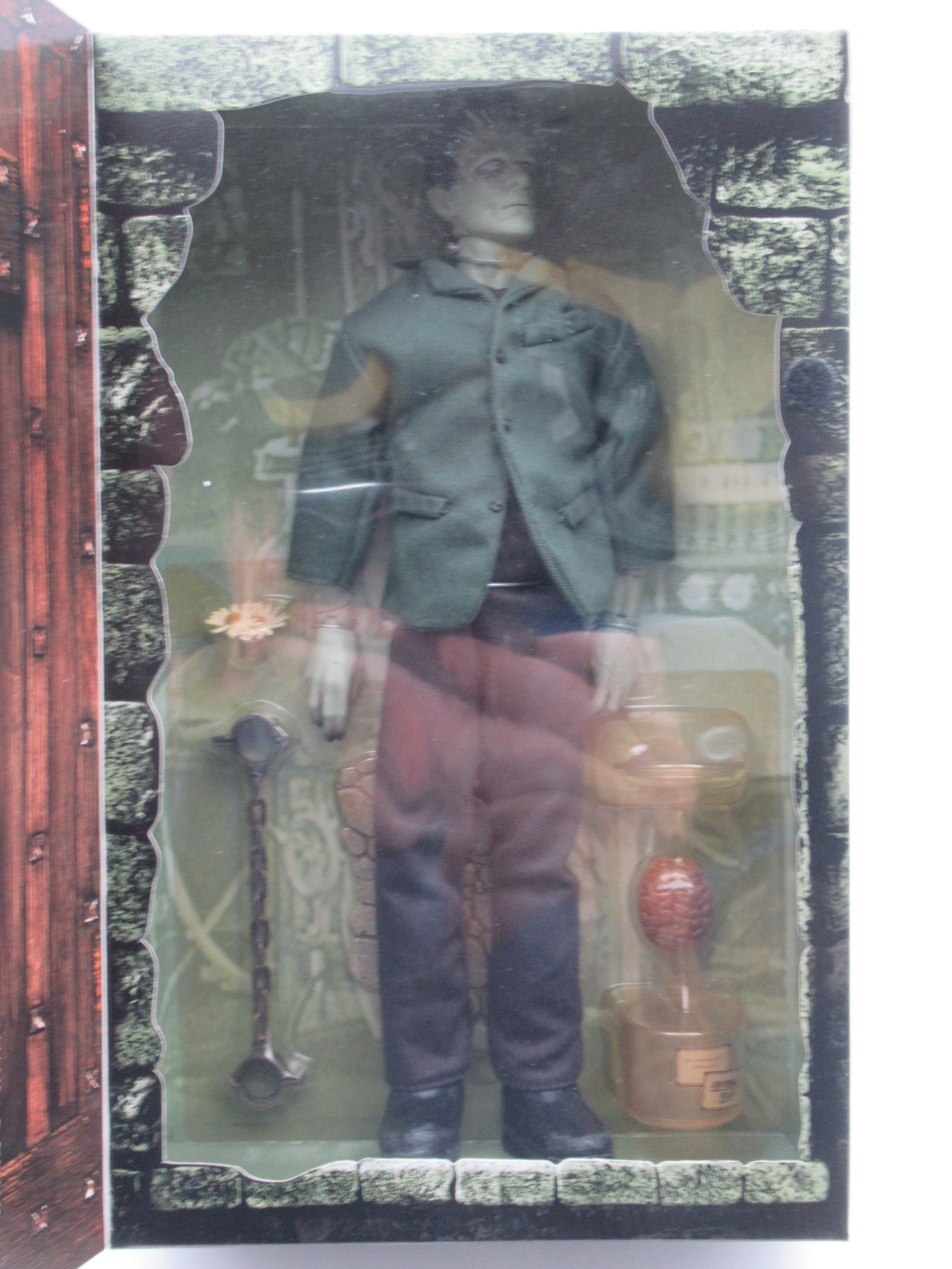 FRANKENSTEIN: The Man Who Made A Monster Boris Karloff/Monster 12" Figure - Sideshow Toy (2000) Universal Monsters